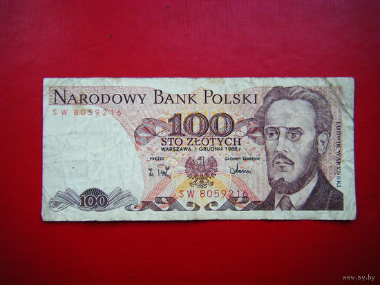 100 злотых 1988г.