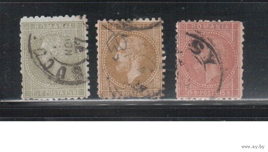 Румыния-1876, (Мих.43-46) гаш. , Стандарт, Принц Карл I