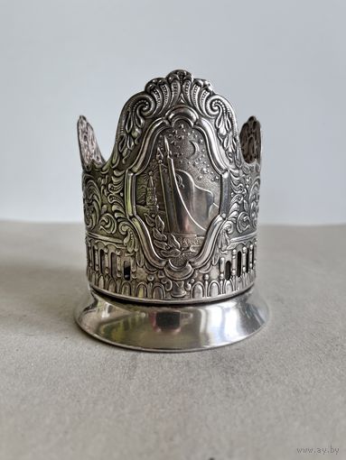 ПОДСТАКАННИК "ПАМЯТНИК ПОКОРИТЕЛЯМ КОСМОСА". КОЛЬЧУГИНО. 1959 ГОД. СМ.ФОТО И ОПИСАНИЕ ЛОТА.