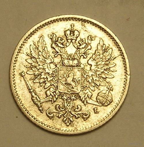 Русс. Финляндия 25 Пенни 1909 Серебро