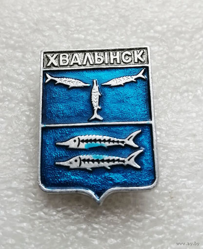 Хвалынск. Герб города. Геральдика. Города России #1802-CP29