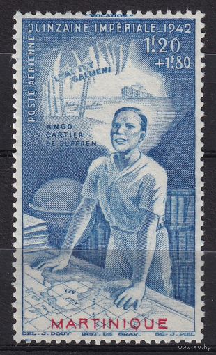 29.FrK. Франция. Колонии. Мартиника. Неделя пожертвований. 1942г. Одиночный выпуск. Mi.#199.