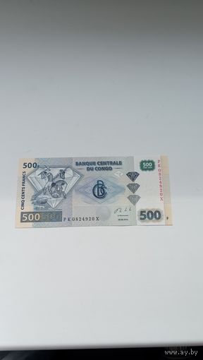 КОНГО 500 франков 2013 год