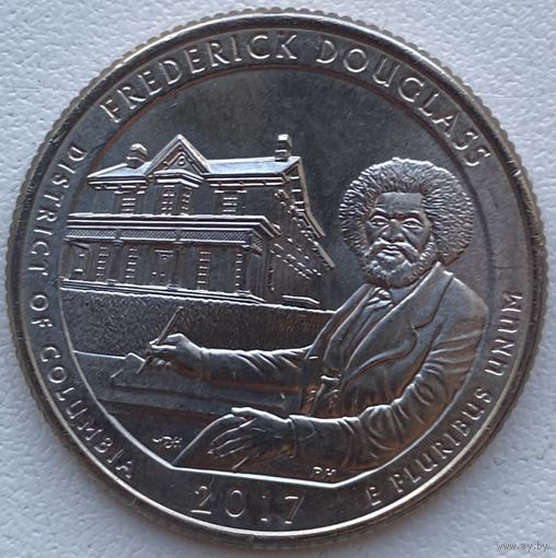 США 25 центов (квотер)  2017 г. D. Национальное историческое место Фредерика Дугласа