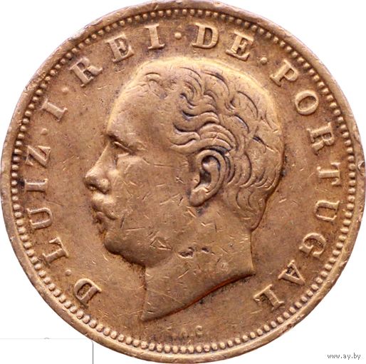 РАСПРОДАЖА!!! - ПОРТУГАЛИЯ 20 рейс 1884 год -" ЛУИШ I"