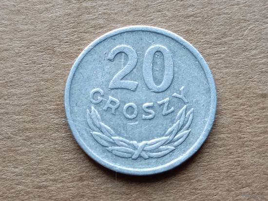 Польша 20 грошей, 1976г. (D-107)