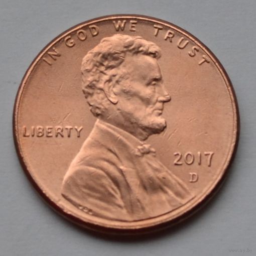 США, 1 цент  2017 г. D