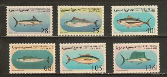 Сахара Западная-1997(Мих.) , **   ,  Морская фауна, Рыбы (полная серия)