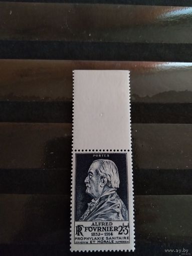 1947 Франция Жан Альфред Фурнье основоположник современной венерологии медицина чистая клей MNH** выпускалась одиночкой (1-8)