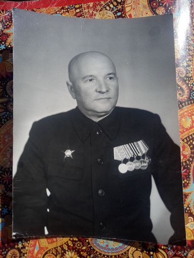 Фотография. Ветеран ВОВ. Орден Красной звёзды, медаль За оборону Москвы.