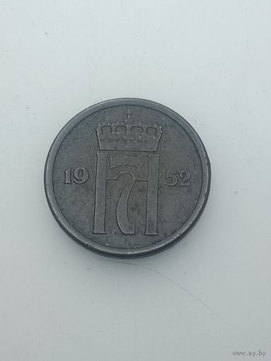 Норвегия 1 эре 1952 года .