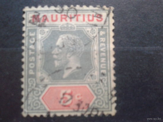 Маврикий, 1915. Король Георг V, Mi- 4.80 евро гаш.