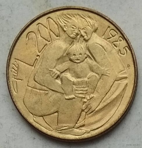 Сан-Марино 200 лир 1985 г. Борьба с наркотиками. В холдере