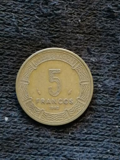 Экваториальная Гвинея 5 франков, 1985 год, KM# 3