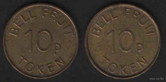 Bell Fruit Token 10p -- Bell Fruit Token 10p (желтый) (27,8мм_гр) (f2