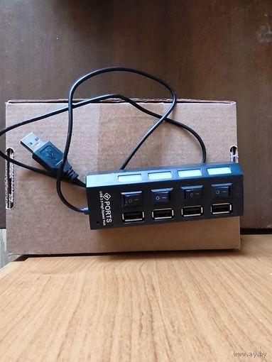 USB 2.0 концентратор, разветвитель , 4 слота