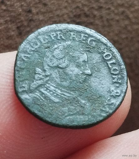 Курляндия. Солид 1762. Сохран родная патина.