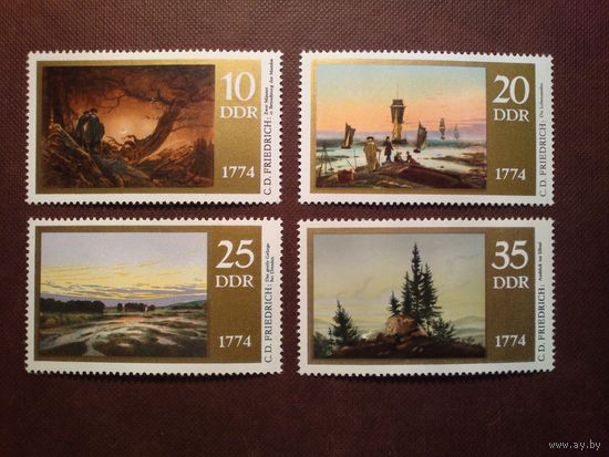 Германия .ГДР 1974 г.200-летие со дня рождения Каспара Давида Фридриха./п/