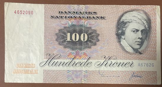 Банкнота. Дания. 100 крон 1972 год