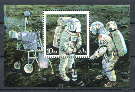 Фуджейра - 1971г. - Космос - полная серия, MNH [Mi bl. 48 A] - 1 блок
