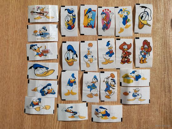 Вкладыши от жвачки Дональд Дак Mr. Donald Duck