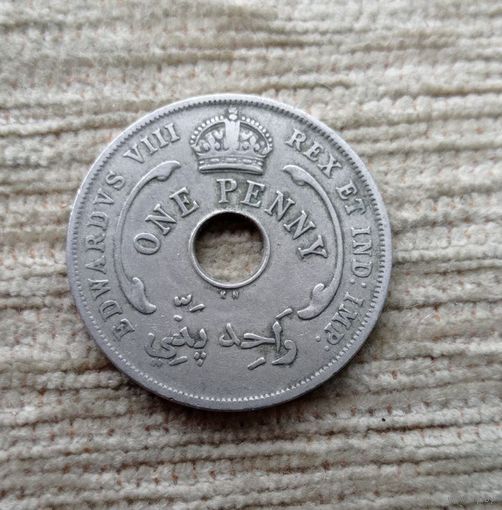 Werty71 Британская Западная Африка 1 пенни 1936 KN