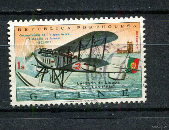 Португальские колонии - Гвинея - 1972 - Автация - [Mi. 343] - полная серия - 1 марка. Гашеная.  (Лот 62Gv)-T4P17
