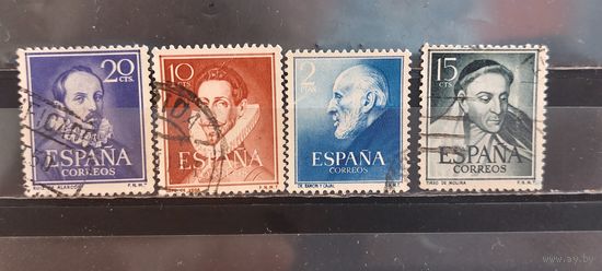 РАСПРОДАЖА ИСПАНИЯ 1950г. Полные серии. Гаш.