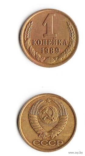 1 копейка СССР 1989 года