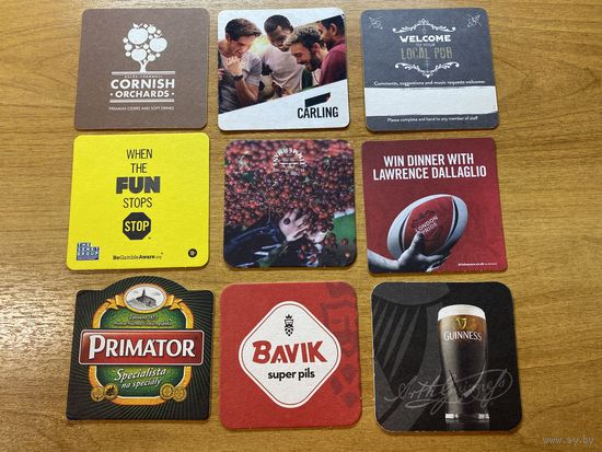Подставки под пиво одним эконом лотом No 62