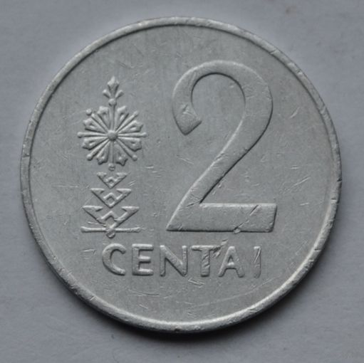 Литва, 2 цента 1991 г.