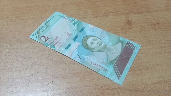2 боливара 15,01,2018 Венесуэлы *22363576 с рубля