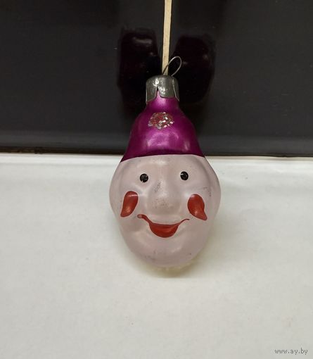 Елочная игрушка голова клоуна СССР каталог