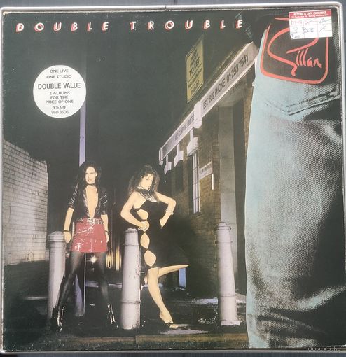 GILLAN - Double Trouble 81 Virgin England NM/VG+ 2 LP
