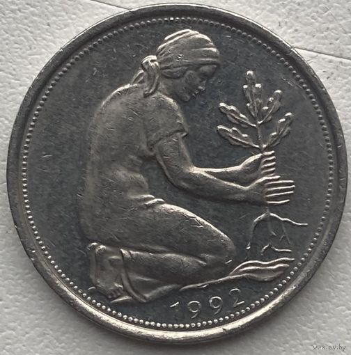 Германия 50 пфеннигов 1992 г. A