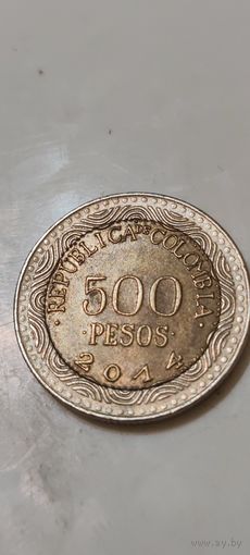 Колумбия 500 песос 2014