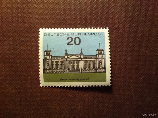 Германия .ФРГ 1964 г.Столицы земель Федеративной Республики Германия.Рейхстаг, Берлин./9а/
