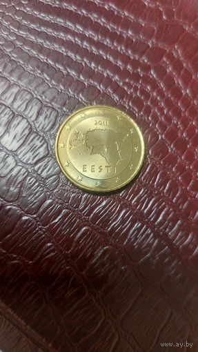 Монета 50 евроцентов 2011г. Эстония. Новая!