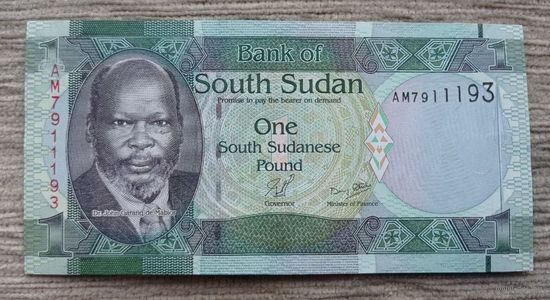 Werty71 Южный Судан 1 фунт 2011 UNC банкнота