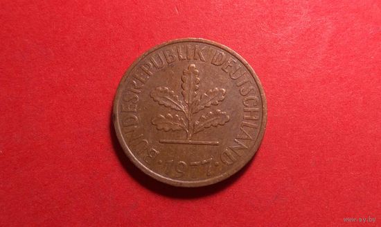 2 пфеннига 1977 J. Германия. Единственное предложение на АУ!