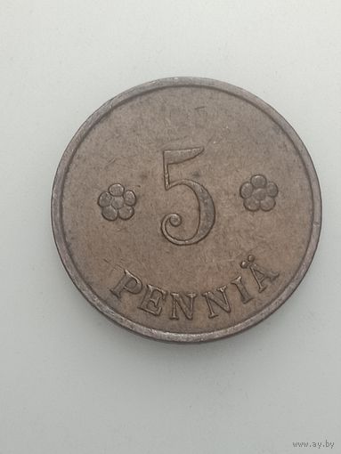 Финляндия 5 пенни 1936 года .
