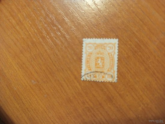 1889 Россия Великое княжество Финляндское мих 30В зуб 14 на 13 герб (3-1)