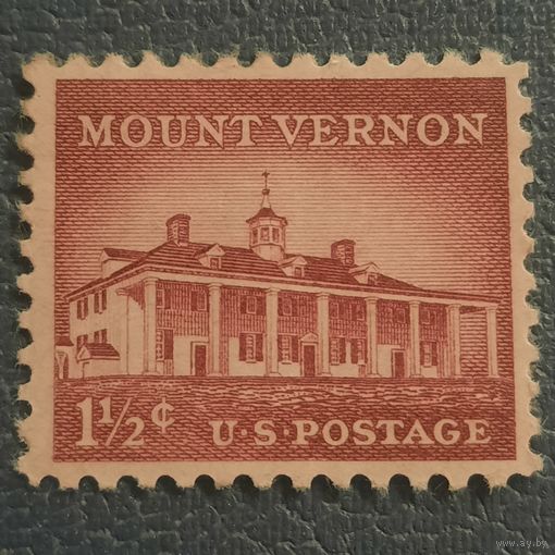 США 1954. Архитектура. Mount Vernon