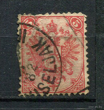 Босния и Герцоговина (Австро-венгерская администрация) - 1879/1898 - Герб 5Kr - [Mi.4 ii] - 1 марка. Гашеная.  (Лот 12EQ)-T7P7
