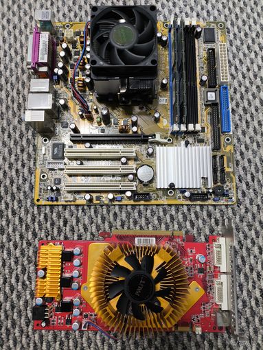 Платы запчасти материнская плата Asus, видеокарта GeForse