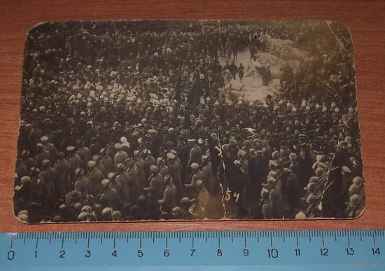 РАРИТЕТ!!! Фото-открытка 1917 года "в память празднования свержения Николая II" Харьков.