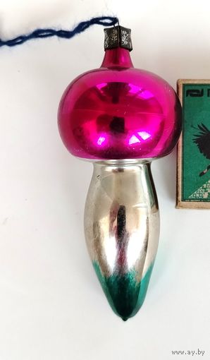 Ёлочная игрушка. Гриб. Е-59.