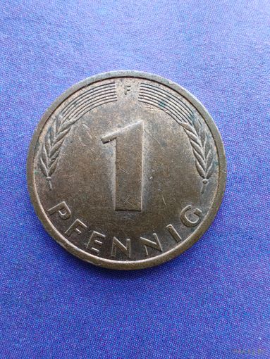Германия ФРГ 1 пфенниг 1991 F