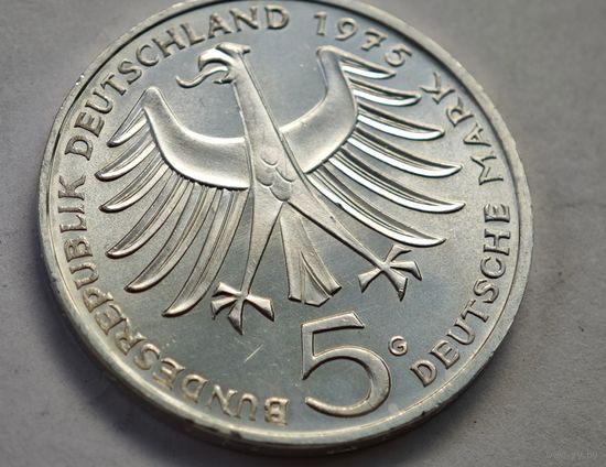 1975 год  5 марок  Германия    серебро