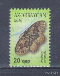 [948] Азербайджан 2010. Фауна.Бабочка. Гашеная марка.